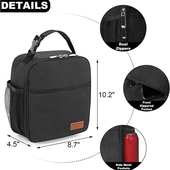 Lunch Box for Men Women Adults, Small Lunchbox for Work Picnic - Reusable Lunch - Picture 2 of 7